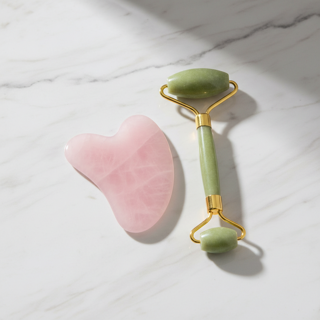 Gua Sha & Jade Roller Facial Set